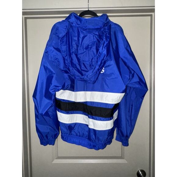 Vintage Adidas Windbreaker Jacket With Hidden Hoodie Size Large - Picture 4 of 5